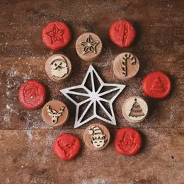 Christmas Wooden Stamp Set